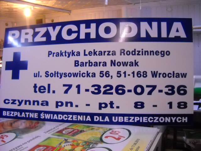 tablica przychodnia